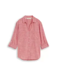 Blouse with slub structure female
