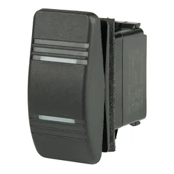 Spdt Contura 1/4´´ On-off-on Single Pole 2 Led Switch 20a 15a 12v 24v Black One Size unisex