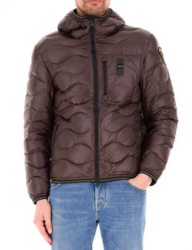 Piumino con cappuccio MARRONE S - Blauer - FashionsVida