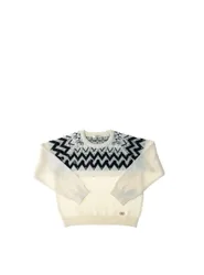 Maglione misto lana JUNIOR AVORIO L