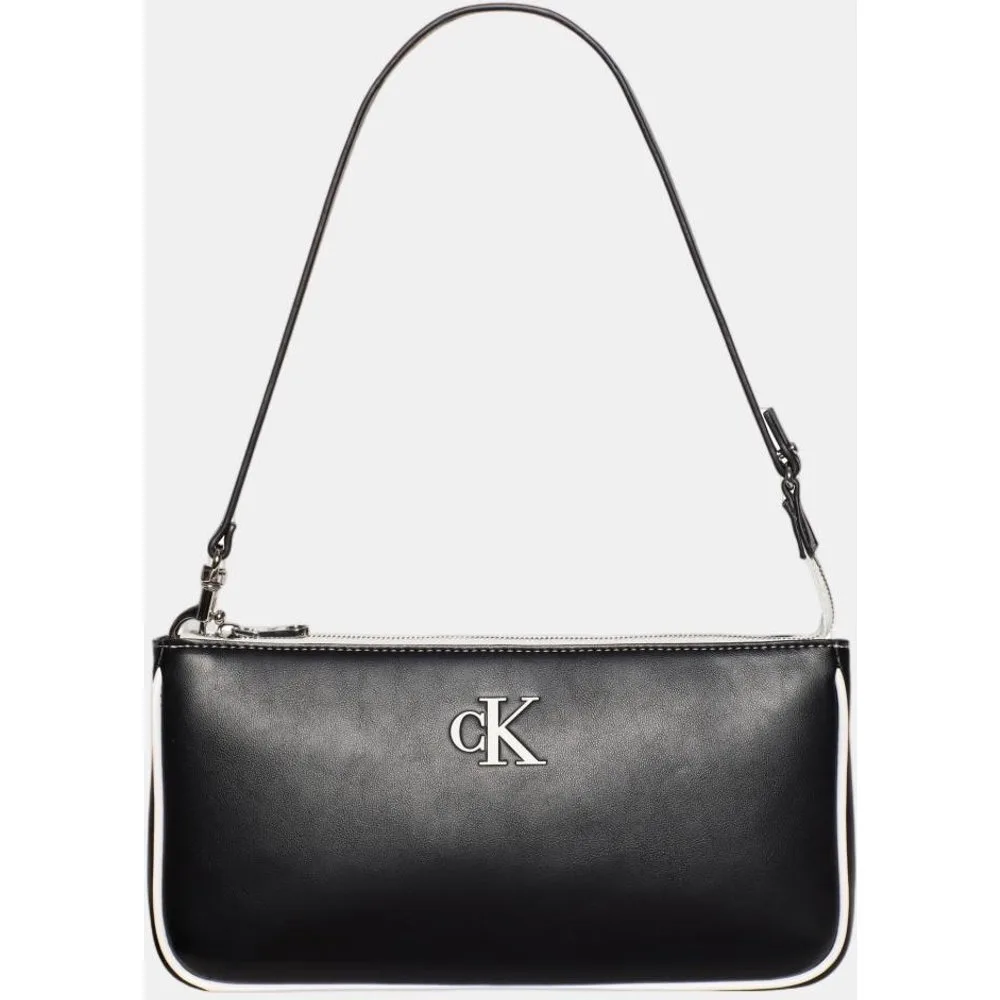 Bolso de hombro con logo en contraste - Calvin Klein - FashionsVida