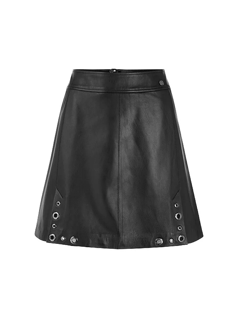 Marc Cain Lederrock nero 38 - Marc cain - FashionsVida