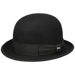 Bowler Wool Felt Hat by - black - Female - Size: 55 cm