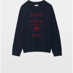 Zadig & Voltaire - Jersey de punto cashmere de hombre con cuello redondo