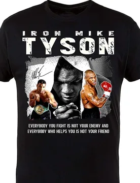 Mike Tyson. Boxing Champion. Boxeo. Iron Mike. Casual Wear Men's 100% Cotton Casual T-shirts Loose Top Size S-3XL - Aliexpress - FashionsVida
