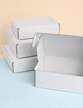 Piezas/Set Cajas de regalo de papel corrugado, cajas de envío postal, cajas de embalaje de mensajería, materiales de embalaje, cajas de avión, caja - Shein - FashionsVida