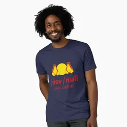 Linux Dev null 100% cotton printed Funny Developer Gift t shirt for Software Engineer Graphic clothes All size Tops S-6XL