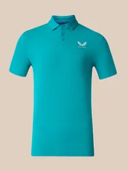 Men's Golf Essential Short Sleeve Polo Shirt - Green Teal M male