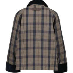 Gabardina de mujer corta con cuadros