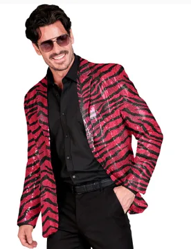 Pailletten Anzugjacke pinkt getigert Herren - male - Widmann - FashionsVida