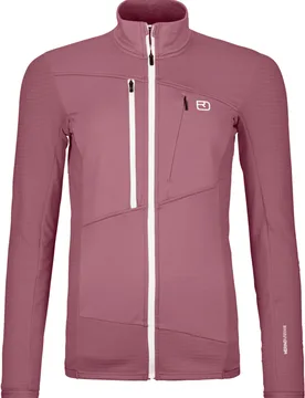 Polaire isolante et respirante - Fleece Grid Jacket W Dusk Rose en Laine - Taille S - Ortovox - FashionsVida