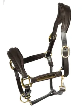 Hans Melzer Halfter RADOLFZELL braun/messing Cob - Hans Melzer Horse Equipment - FashionsVida
