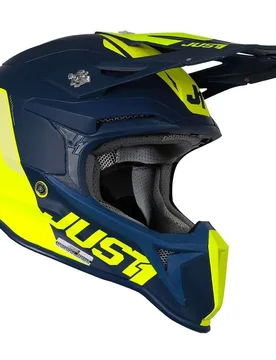 Casco Moto Cross Enduro J18 + MIPS PULSAR Giallo Fluo taglia S - JUST1 - FashionsVida