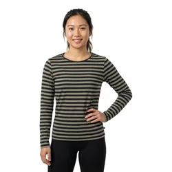 Fie Long Sleeve T-shirt Dark Sand Stripe M Women