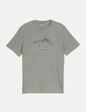 T-Shirt mit Print Grau 3XL - Tom Tailor Casual - FashionsVida