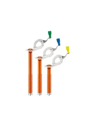 Tornillo de hielo Laser Speed Light naranja 13CM