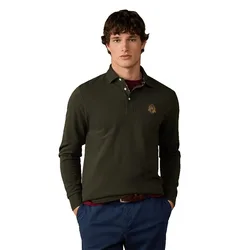 Polo A Maniche Lunghe Hm550003 Hunter Green S