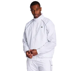 Taffeta Piping Men Track Tops - White - Size XS - Poly Woven - White - Size: Extra Small