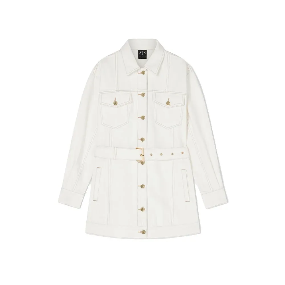Exchange Giacca Xw00225_af21335 White Denim S - Armani - FashionsVida