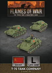 Flames of War - T-70 Tank Company (x3 Plastic)
