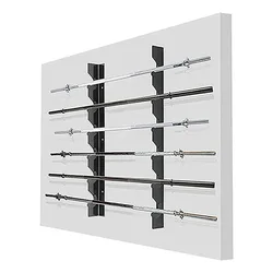 Support De Barre Olympique 9 Barres Black One Size