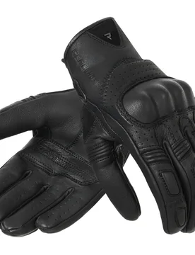 Guanti Moto In Pelle THUG II Traforato Nero taglia S - Rebelhorn - FashionsVida