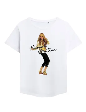 Women's Hannah Montana Pose Fashion T-Shirt, White Size: Medium - White - Size: M - Disney - FashionsVida