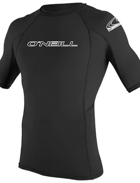 Rash Guard Manches Courtes Basic Skins Crew Black XS Homme - O´neill Wetsuits - FashionsVida