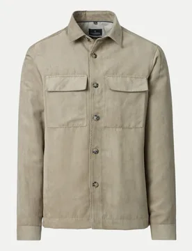 Jacke mit Veloursoptik Beige 3XL - Casamoda - FashionsVida