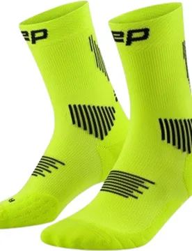 Core Run Laufsocken 5.0 Mid-Cut Damen lime/black 34-37 - Cep - FashionsVida