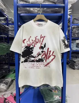 SSSAINT LOUIS 26SS Rock American Retro Round-neck Drop-shoulder Washed Antique Short Sleeve T-shirt Trendy - Aliexpress - FashionsVida