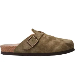 Riva velour zueco mujer Verde (36)