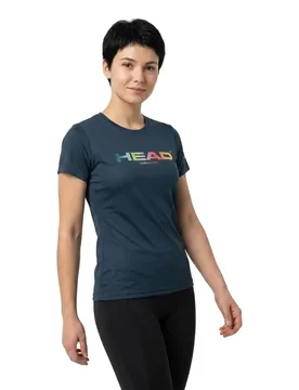 Rainbow Short Sleeve T-shirt Navy XL - Head Racket - FashionsVida