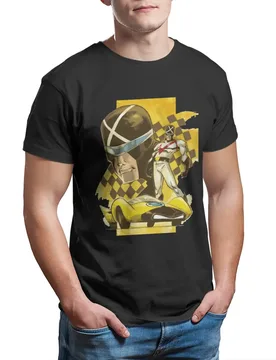 Men's Racer X Speed Racer anime T Shirts Retro Anime 80s cartoon japanese manga 100% Cotton printed Tops Casual Gift T-Shirt - Aliexpress - FashionsVida