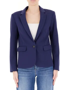 Blazer monopetto BLU SCURO XL - Fracomina - FashionsVida
