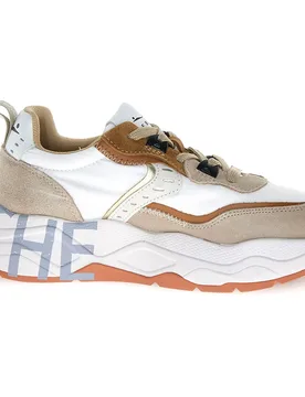Sneaker Club105 Light Beige / White EU 38 - Voile Blanche - FashionsVida