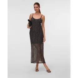 Vero Moda - Vestido largo crochet