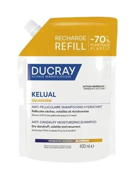 REFILL CHAMPU CASPA SECA KELUAL SQUANORM 400ML DCY 400ML - Ducray - FashionsVida