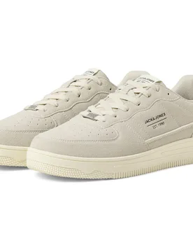 Bump Polyurethane Mens Moonbeam Trainers - Light Grey Pu - Size Uk 10 - Jack & jones - FashionsVida