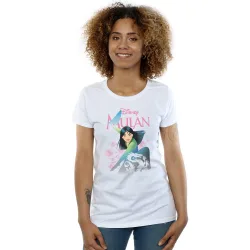 Women's Mulan My Own Hero Cotton T-Shirt in White Size: Large - White - Size: L