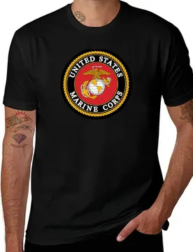 Iconic Marine Emblem T-Shirt Trendy Print Short Sleeve T-Shirt - Aliexpress - FashionsVida