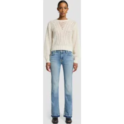 Vaquero campana de mujer bootcut de tiro medio