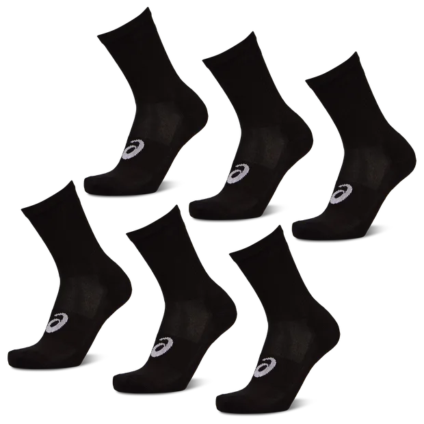 Pack Crew Sock Unisex Socks - Black - Size 6.5 - 8 - Cotton - Black - Size: 6.5 - 8 - Asics - FashionsVida