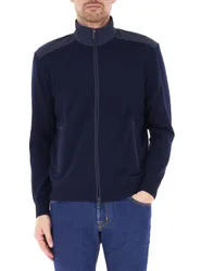 Cardigan con zip BLU NAVY XXL