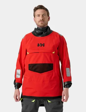 Unisex Aegir Ocean Smock Top Red L - Alert Red - Unisex - Helly Hansen - FashionsVida