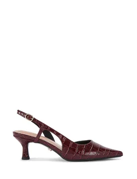 Women's 'Alina Sling' Heels in Wine Size: 8 - Wine - Size: 8 - Carvela - FashionsVida