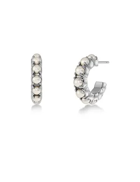 Ohrringe LILO HOOPS Small Steel silber Damen - Edblad - FashionsVida