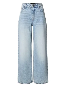 Jeans - Ladies Regular Wide Leg Jeans - 27 bis 33 - für Damen - Größe 32 - hellblau - Frauen - female - Urban classics - FashionsVida