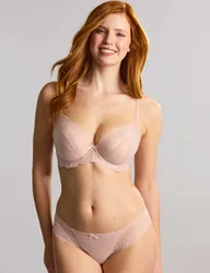Ana Lace Plunge Bra D-J Beige female