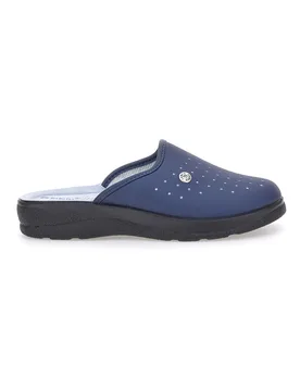 Pantofola blu anatomica con sottopiede soft e dettagli traforati 33RH 43 - Inblu - FashionsVida